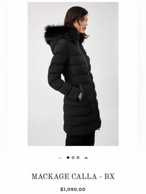 Closet Sale - MACKAGE CALLA Fox Trim Winter Jacket (Small) - Retails for $1200+